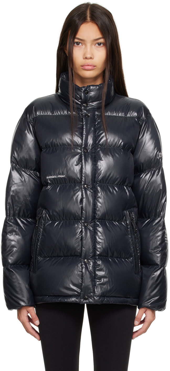 Moncler Genius Navy Embroidered Down Jacket Moncler Genius