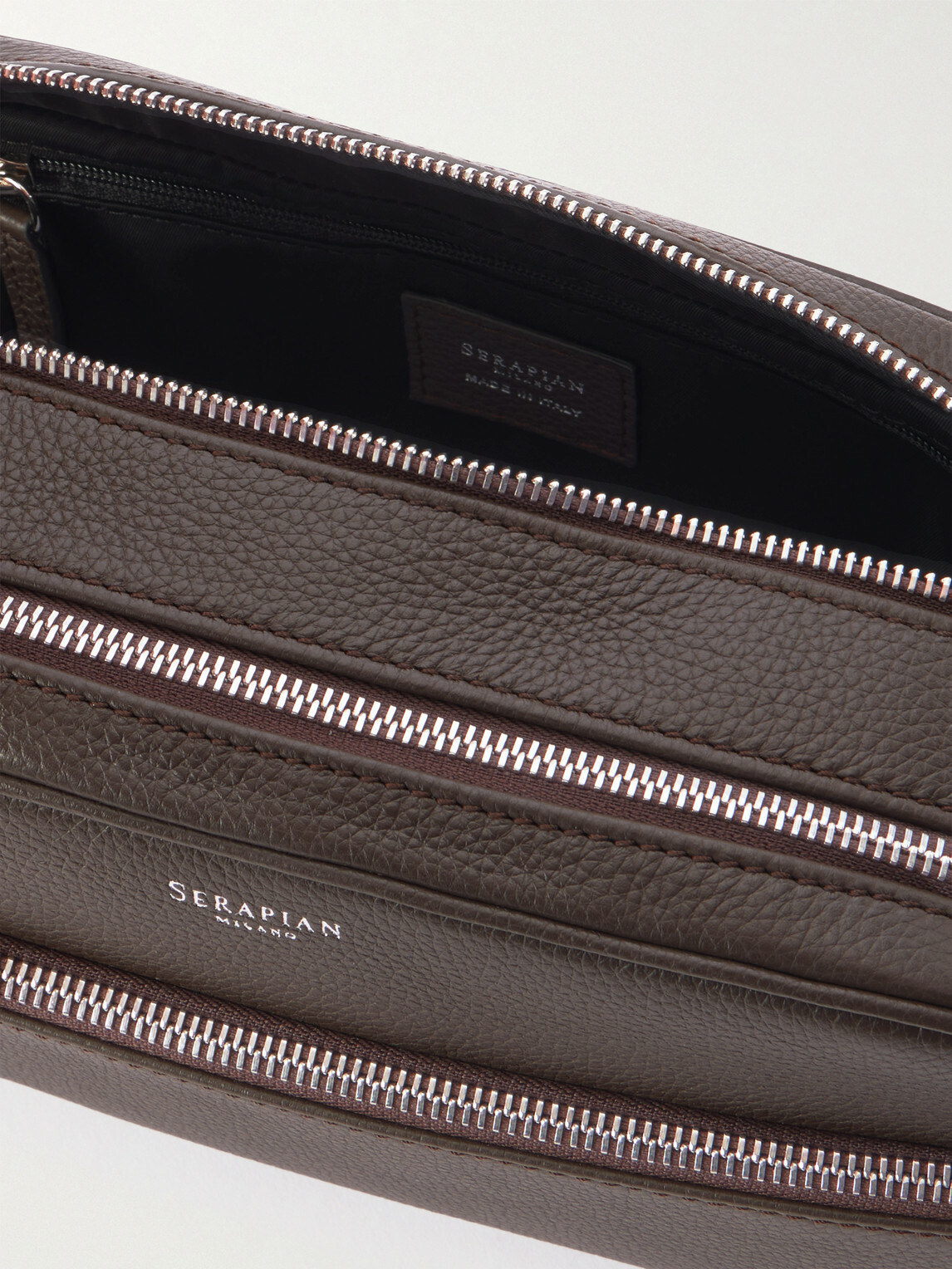Serapian - Full-Grain Leather Wash Bag