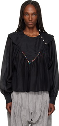SC103 Green & Navy Prince Blouse