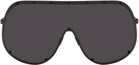 Rick Owens Black Temple Shield Sunglasses