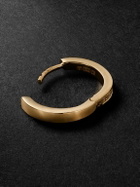 KOLOURS JEWELRY - Luna Fortis Medium Gold Diamond Single Hoop Earring