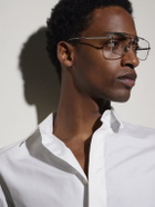 Dior Eyewear - DiorBotanica0 N1U Aviator-Style Silver-Tone Glasses