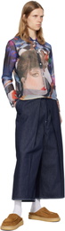 SUNNEI Navy Cholo Denim Shorts
