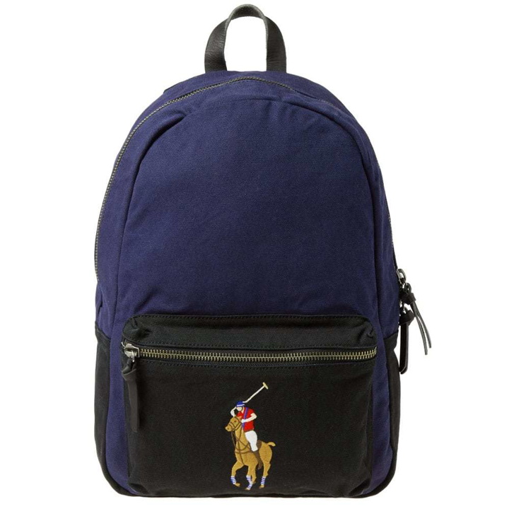 Photo: Polo Ralph Lauren Polo Player Canvas Backpack Blue
