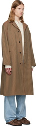 vowels Beige Spit Raglan Coat
