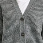 Closed Women's V Neck Cardigan in Grey Heather Melange