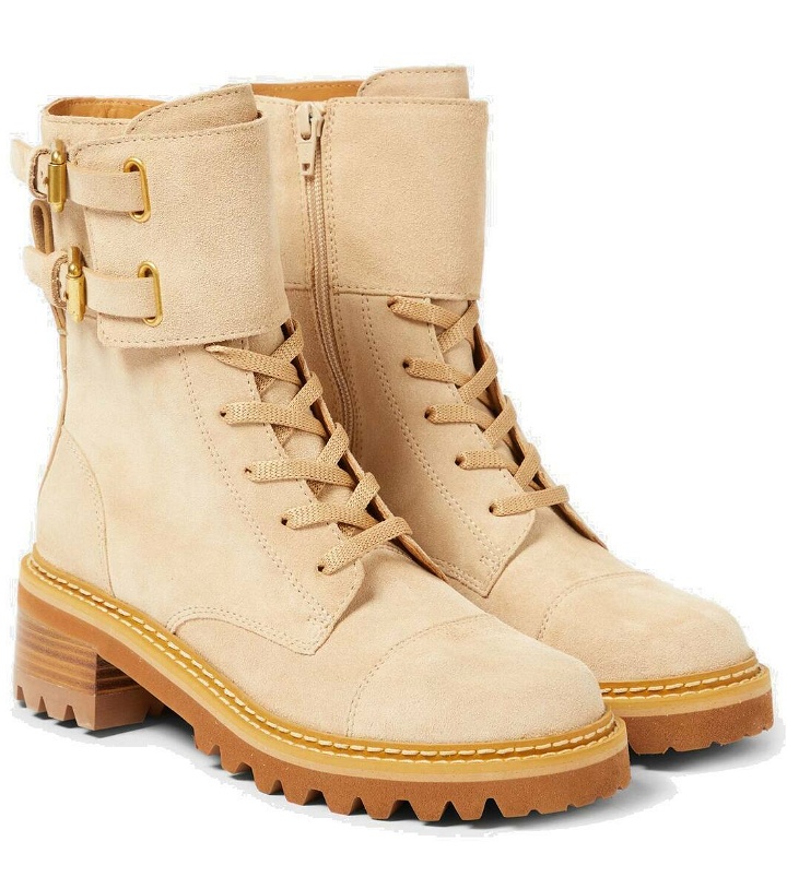 Photo: See By Chloé Mallory suede lace-up boots