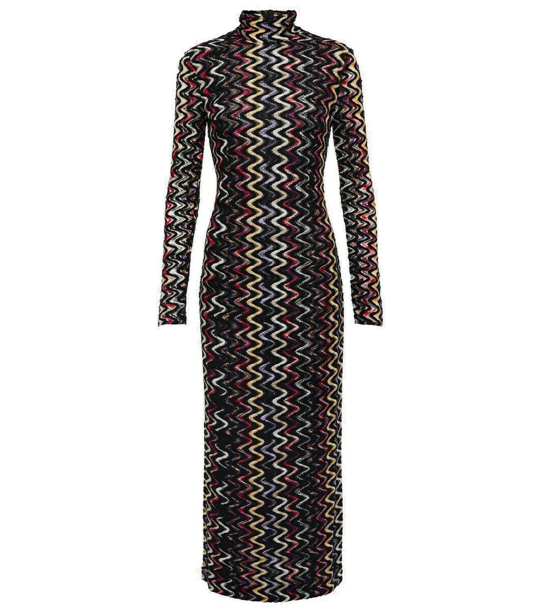 Missoni Wool-blend turtleneck maxi dress Missoni