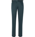 Brioni - Slim-Fit Silk-Twill Suit Trousers - Blue