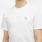 Maison Kitsuné Men's Chillax Fox Patch Regular T-Shirt in White