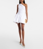 Patou Gathered faille minidress