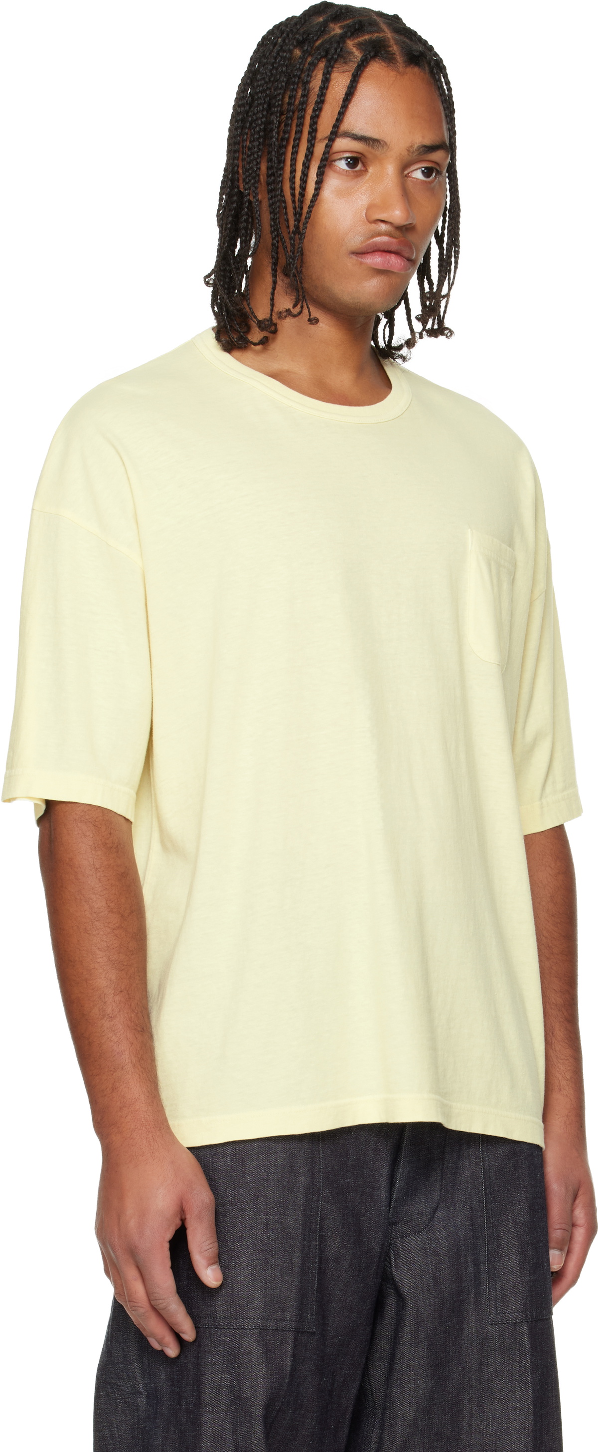 visvim Yellow Ex Jumbo S/S DMGD T-shirt Visvim