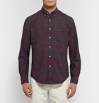 J.Crew - Slim-Fit Button-Down Collar Checked Pima Cotton Oxford Shirt - Men - Navy