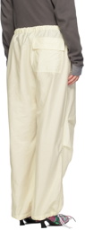Acne Studios Off-White Drawstring Trousers