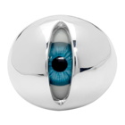 Undercover Silver and Blue Eye Ring
