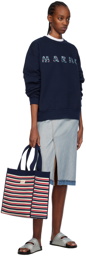 Marni Navy Printed Sweatshirt