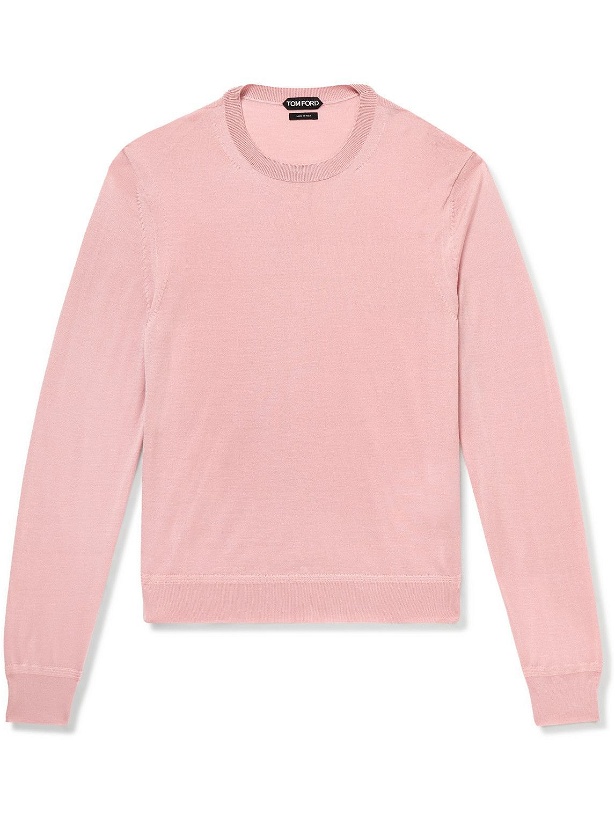 Photo: TOM FORD - Cashmere and Silk-Blend Sweater - Pink