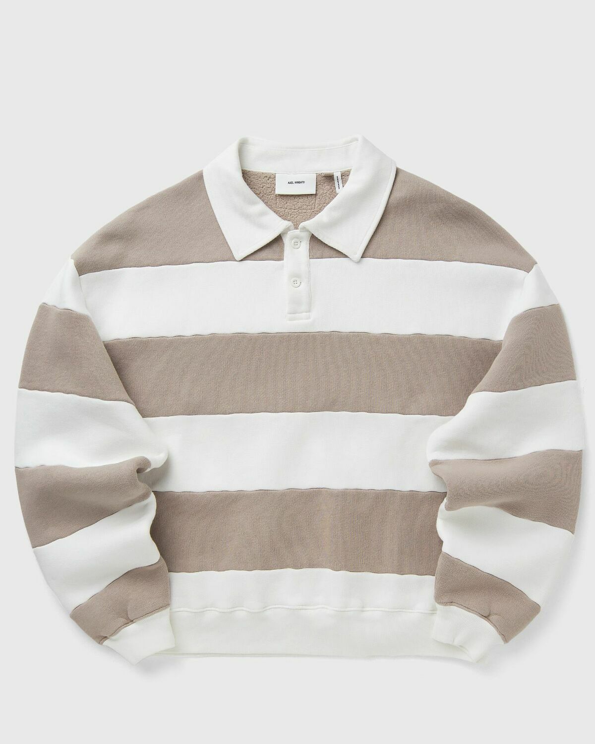 Axel Arigato Shift Striped Sweatshirt white/beige Mens Hoody
