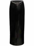 GCDS - Vinyl Long Skirt W/ Side Slit