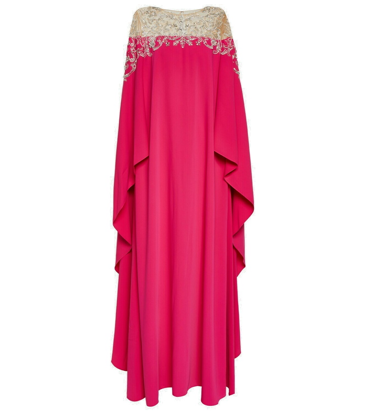 Photo: Carolina Herrera Embellished cape gown