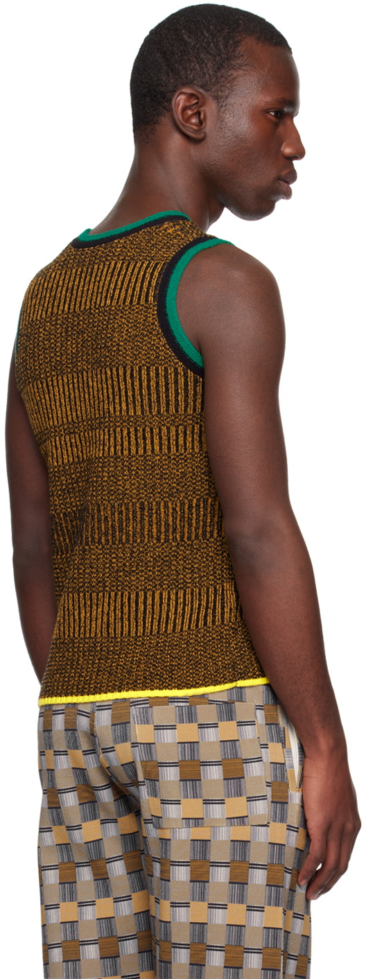 ZANKOV Orange & Black Franky Tank Top