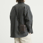 Master-Piece Gloss Leather Shoulder Bag in Brown 