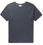 Greg Lauren - Souvenir Printed Cotton-Jersey T-Shirt - Blue
