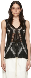 Partow Black Eden Tank Top