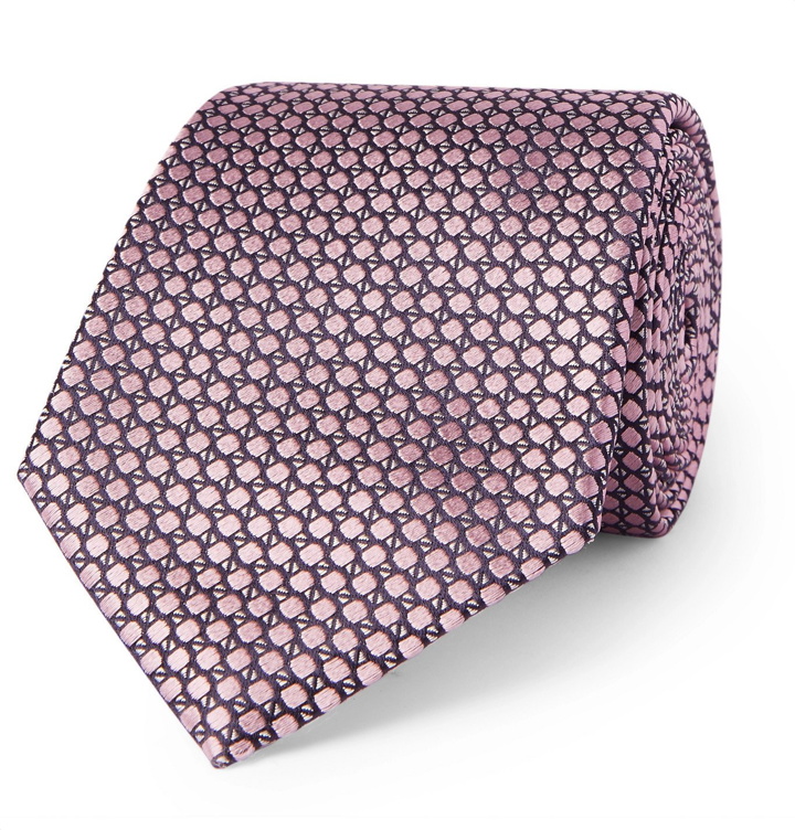 Photo: CANALI - 8cm Silk-Jacquard Tie - Pink