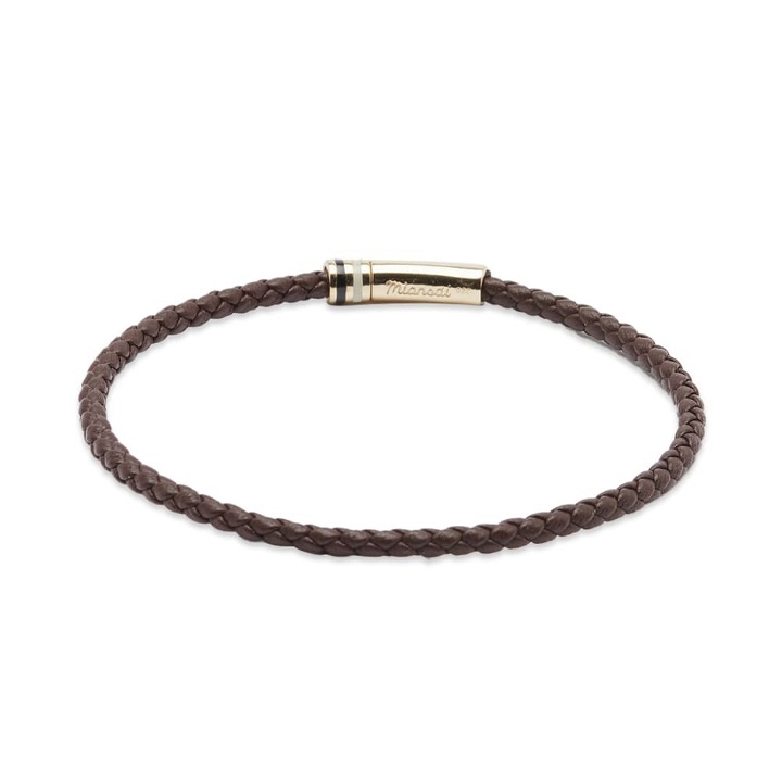 Photo: Miansai Men's Juno Leather Bracelet in Brown