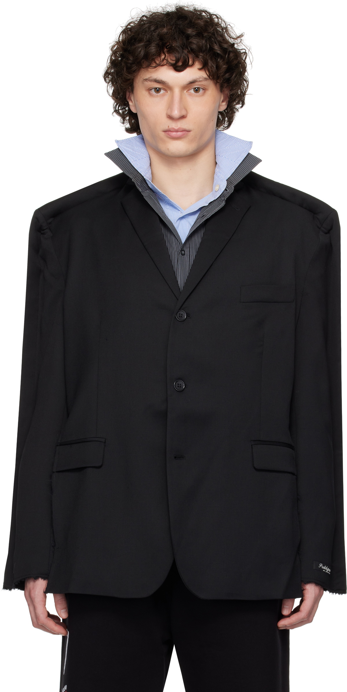 Prototypes Black Outline Tailored Blazer