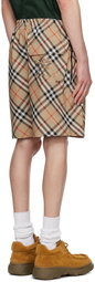 Burberry Beige Check Shorts