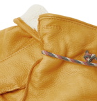 Hestra - Granvik Wool-Lined Full-Grain Leather Gloves - Yellow