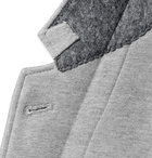 Thom Browne - Striped Melangé Cotton Blazer - Gray