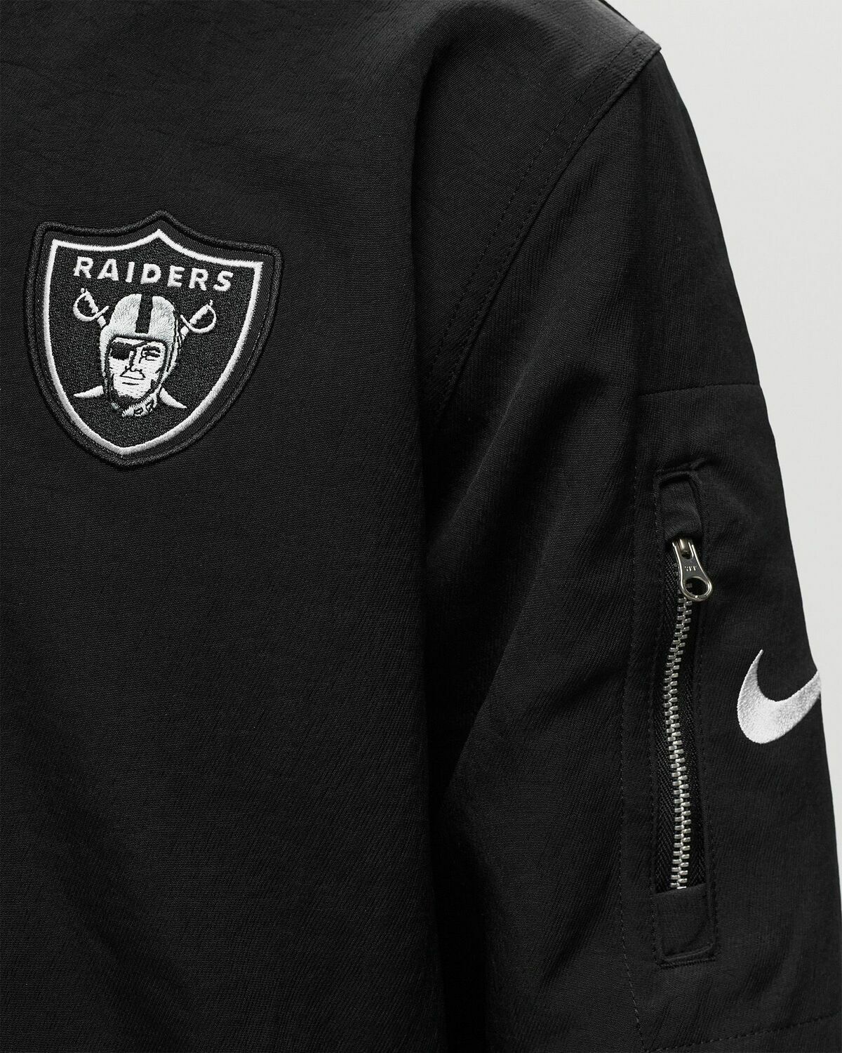 Nike Nfl Las Vegas Raiders Nike Coach Bomber Jacket Black Bomber Jackets/College Jackets