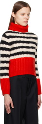Gucci Red GG Stripe Turtleneck