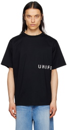 Uniform Experiment Black Printed T-Shirt