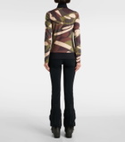 Toni Sailer Wieka printed jersey ski top