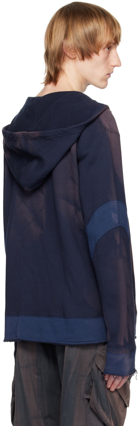 JiyongKim Navy Sun-Bleached Hoodie