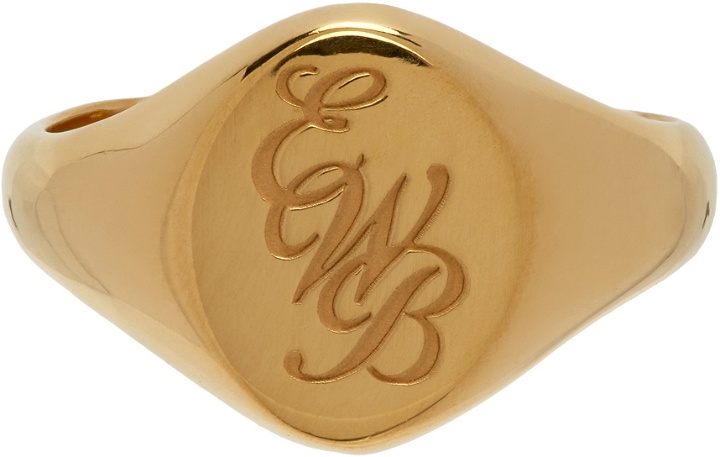 Photo: Ernest W. Baker Gold 'EWB' Signet Ring