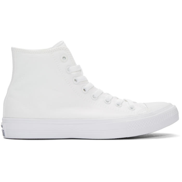 Photo: Converse White Chuck Taylor All Star II High-Top Sneakers