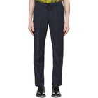 Dries Van Noten Navy Perkino Tape Trousers