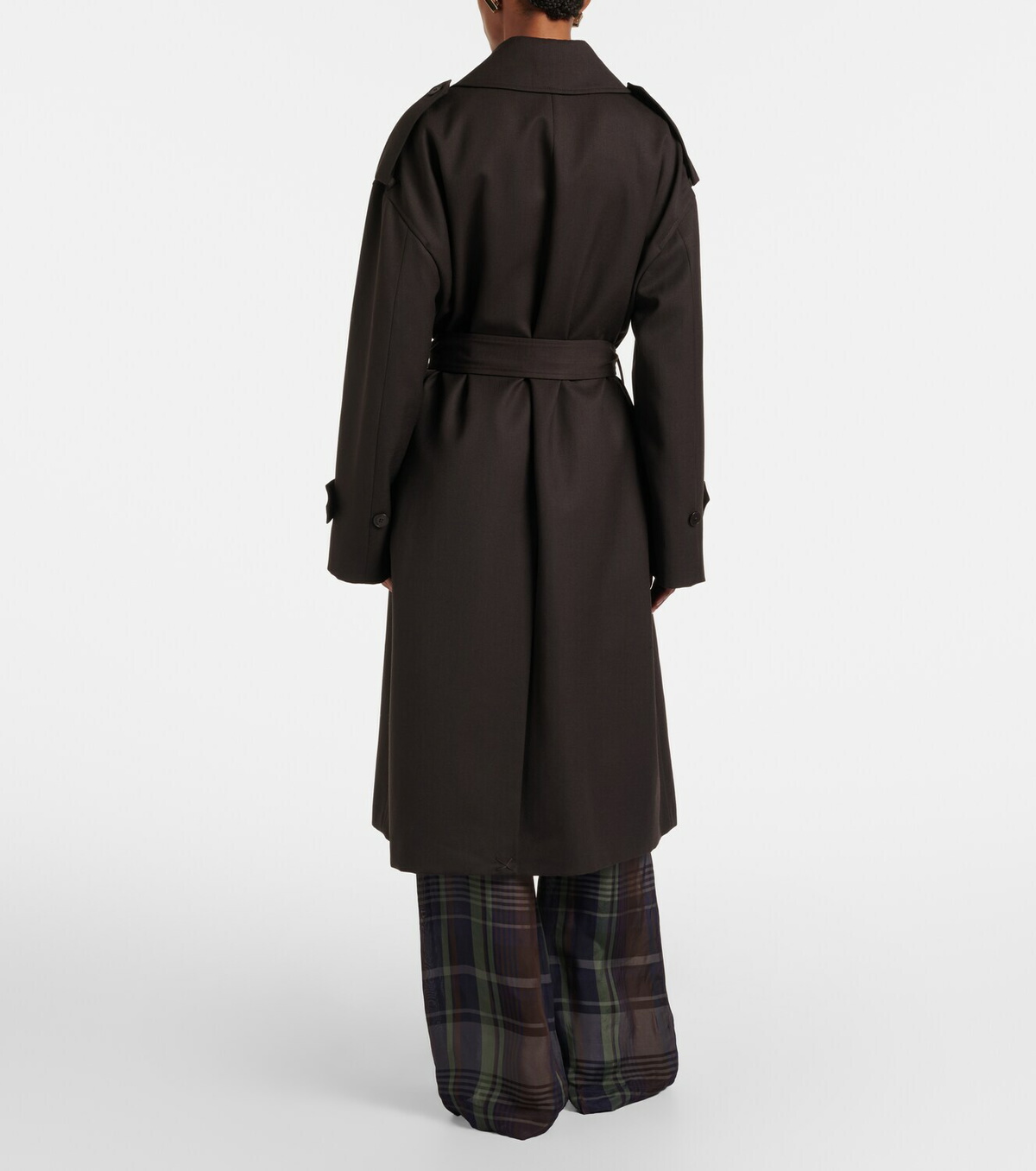 The Frankie Shop Dursley belted double-breasted trench coat