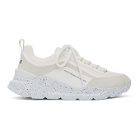 MSGM White and Grey Z Speckle Sneakers