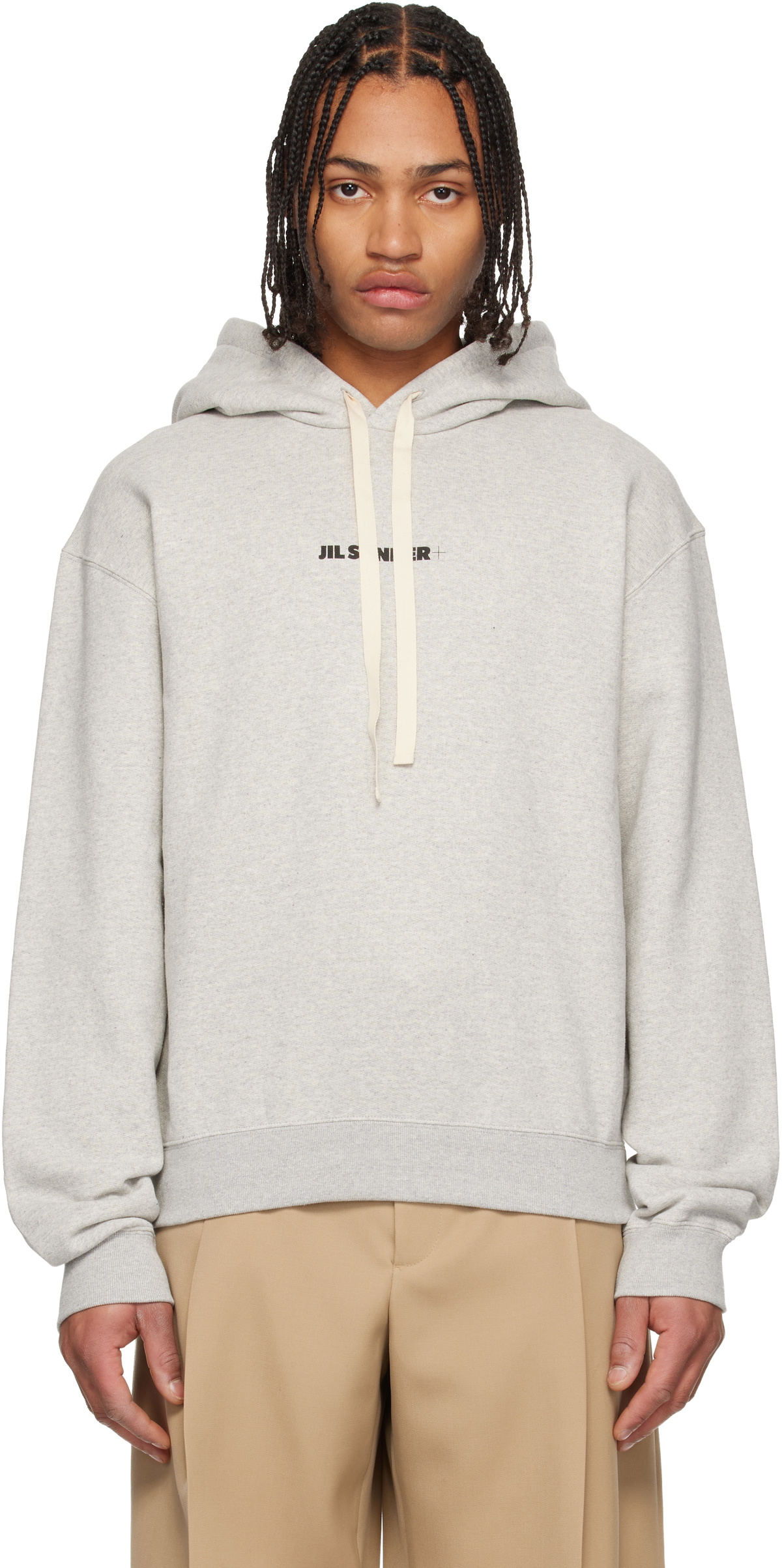Jil Sander - Logo-Embroidered Cotton-Jersey Zip-Up Hoodie - Black