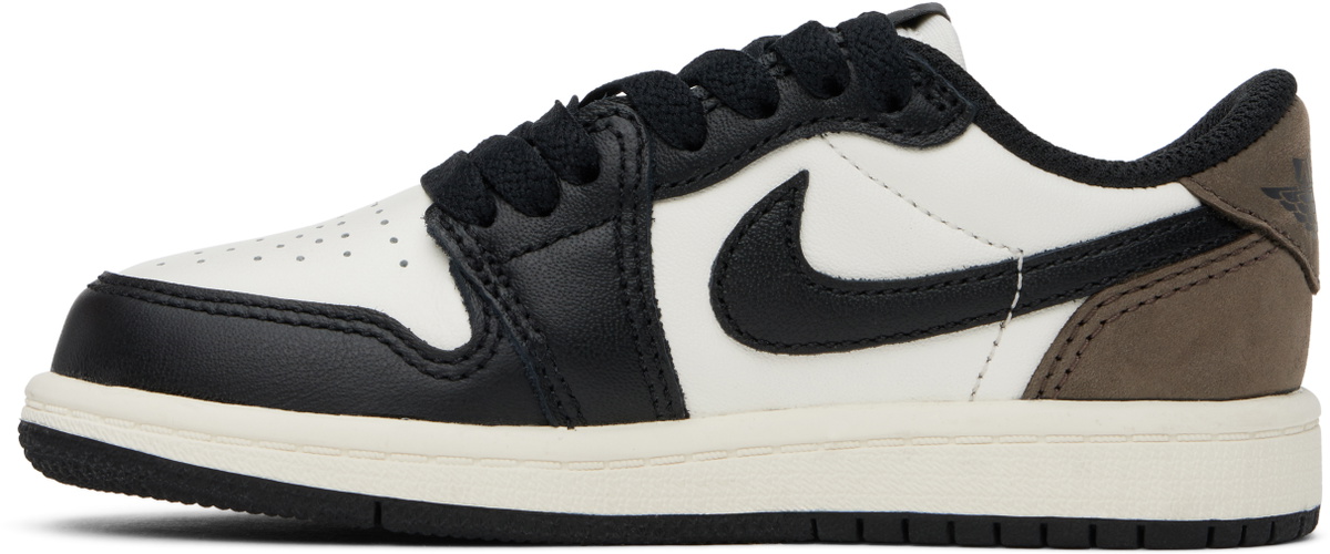 Nike Jordan Little Kids White & Black Jordan 1 Retro Low Sneakers 