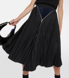 Sacai Pleated midi skirt