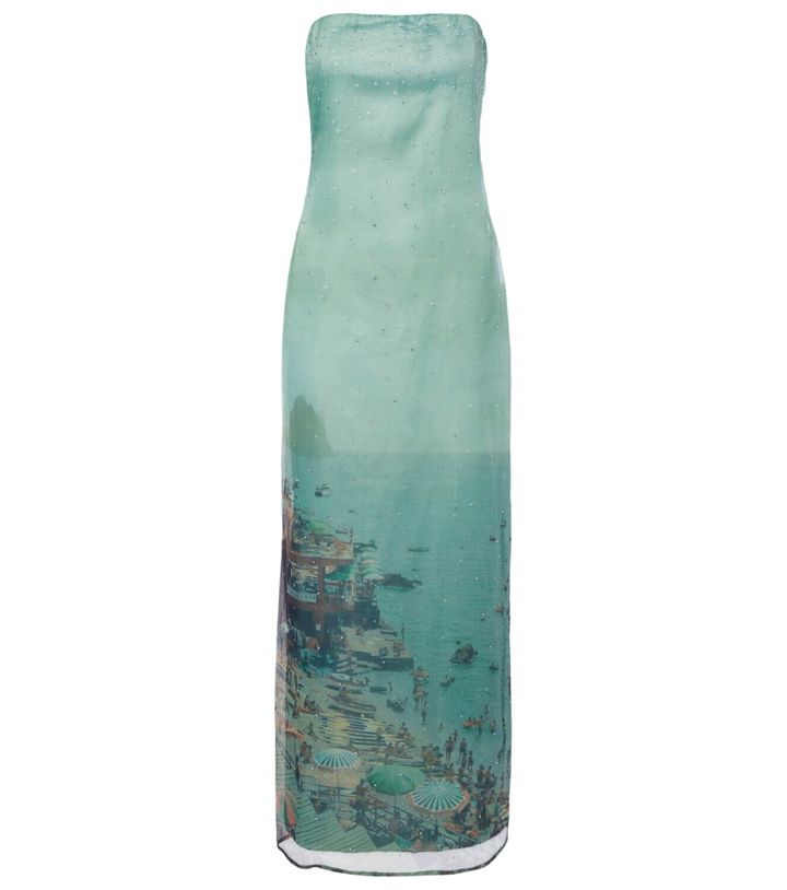Photo: Staud Amara embellished organza maxi dress