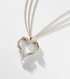 Yeprem Golden Strada 18kt white and yellow gold necklace with diamonds