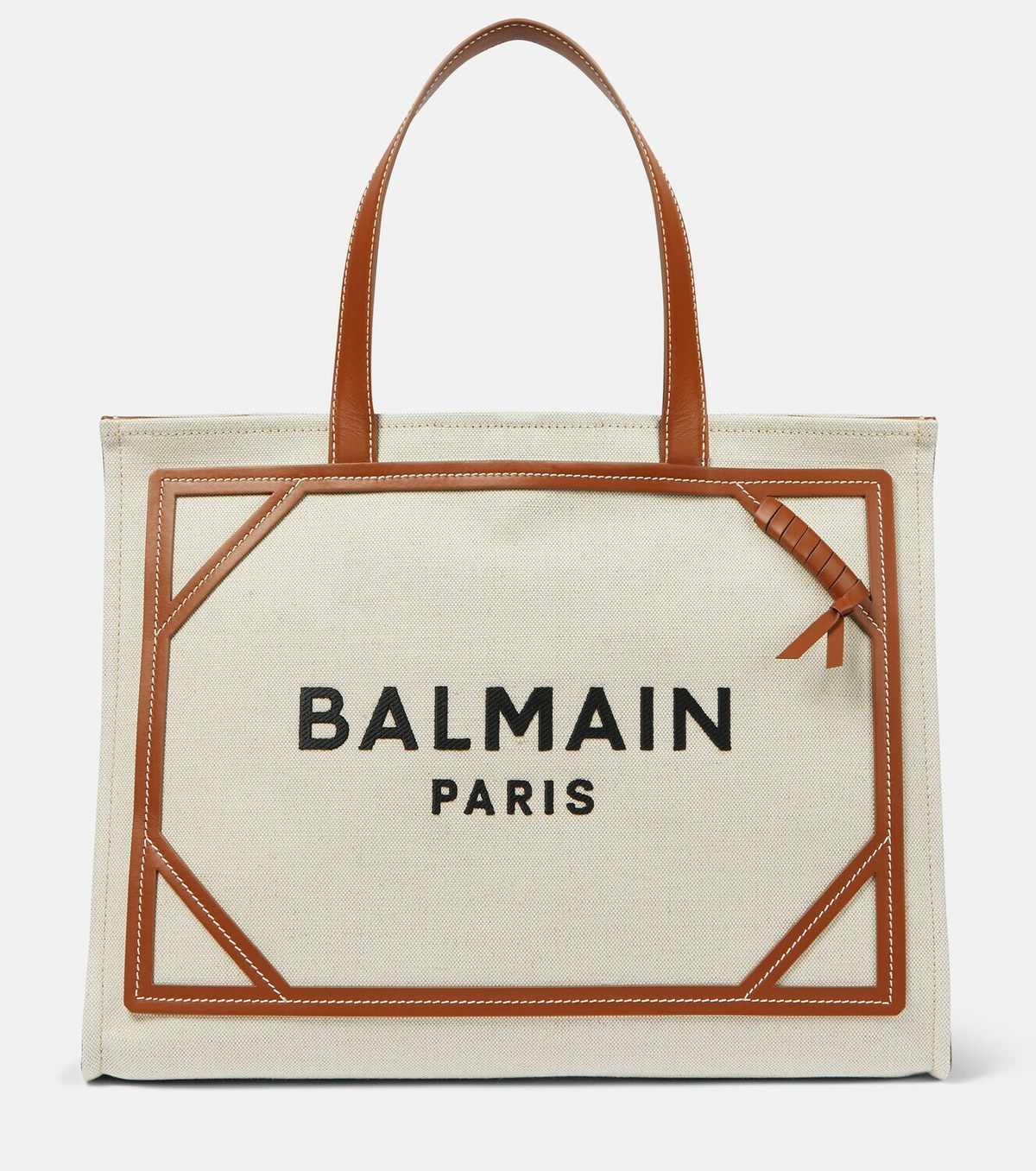 Balmain BArmy Medium cotton and linen tote Balmain
